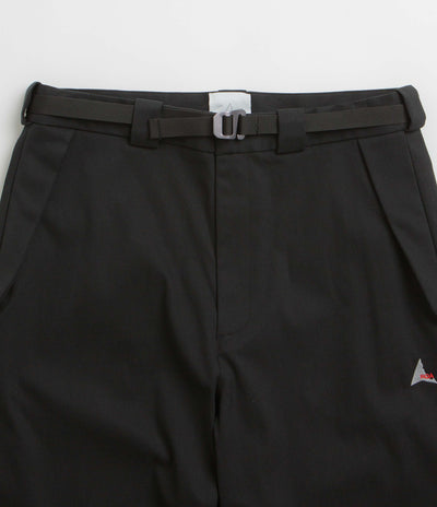 ROA Buckle Chino Trousers in Black