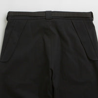 ROA Buckle Chino Trousers in Black thumbnail