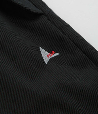 ROA Buckle Chino Trousers in Black