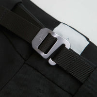 ROA Buckle Chino Trousers in Black thumbnail