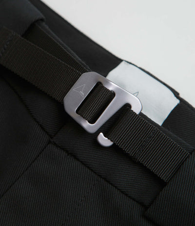 ROA Buckle Chino Trousers in Black