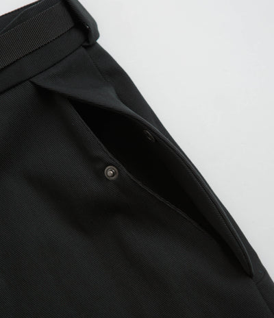 ROA Buckle Chino Trousers in Black