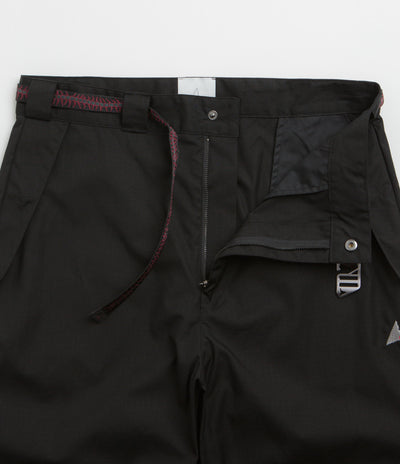 ROA Centipede Buckle Chino Pants in Black