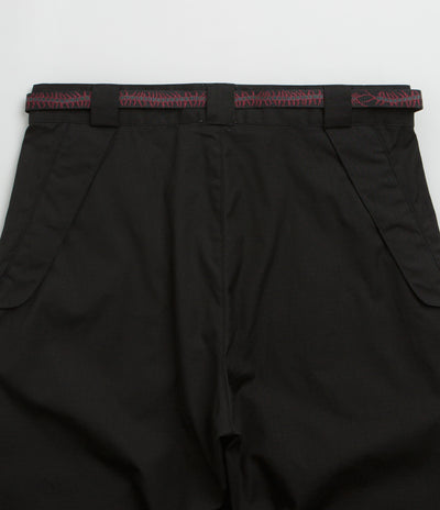 ROA Centipede Buckle Chino Pants in Black