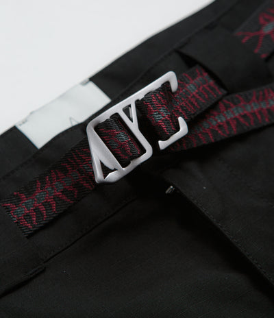 ROA Centipede Buckle Chino Pants in Black