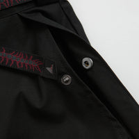 ROA Centipede Buckle Chino Pants in Black thumbnail