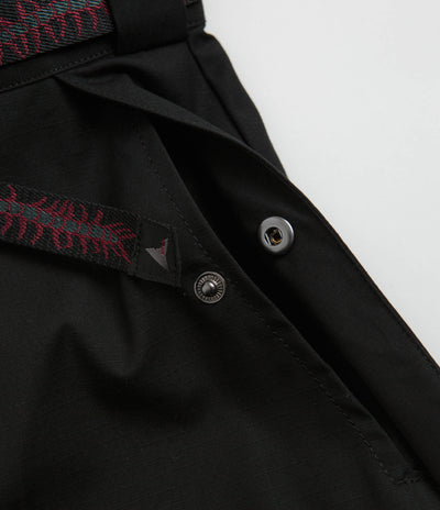 ROA Centipede Buckle Chino Pants in Black