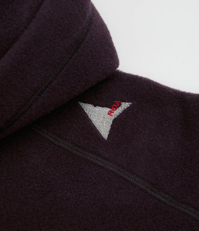 ROA Drowi Polartec 100 Series Fleece Hoodie in Purple
