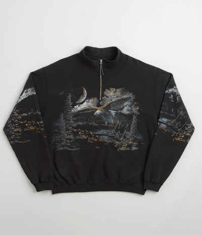 ROA Fai Half Zip Sweatshirt - Washed Black