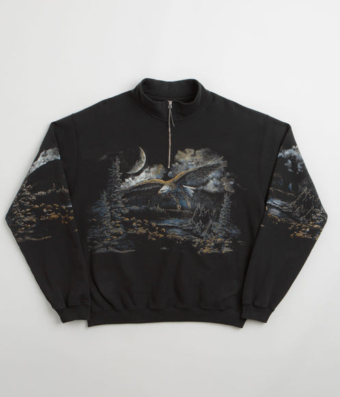 ROA Fai Half Zip Sweatshirt - Washed Black