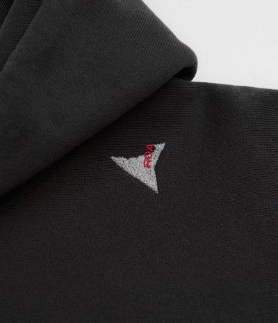 ROA Logo Hoodie in Washed Black