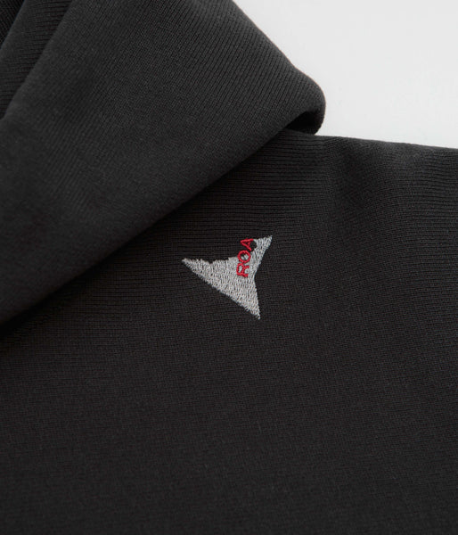 ROA Logo Hoodie - Washed Black | flatspot