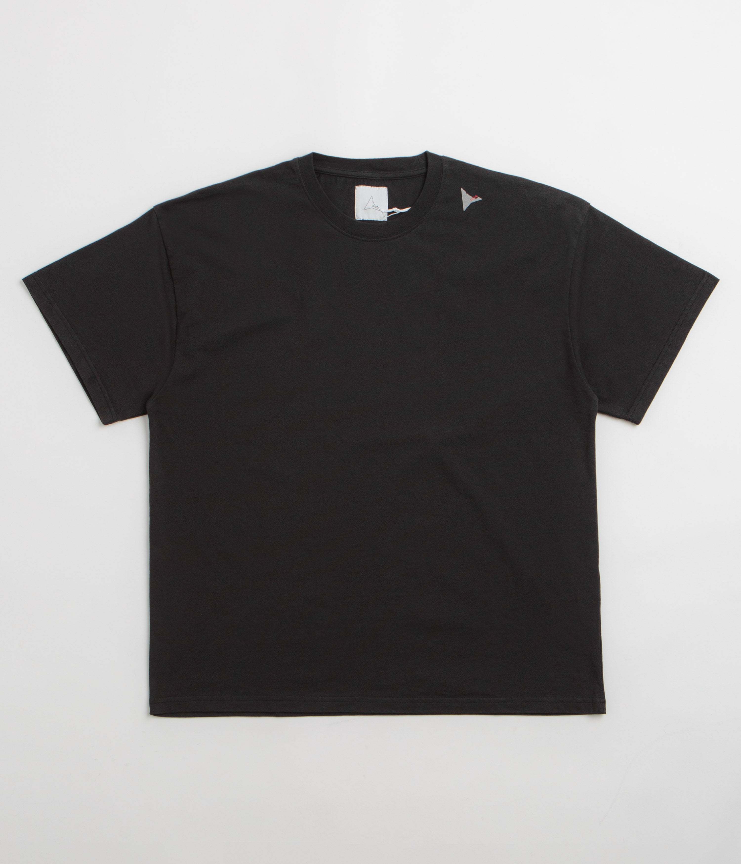 ROA Logo T-Shirt in Washed Black