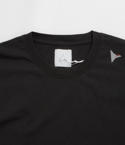 ROA Logo T-Shirt in Washed Black