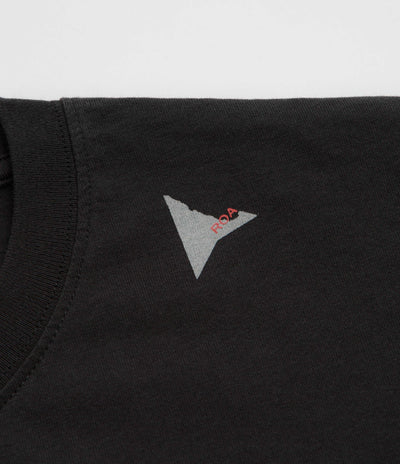 ROA Logo T-Shirt in Washed Black
