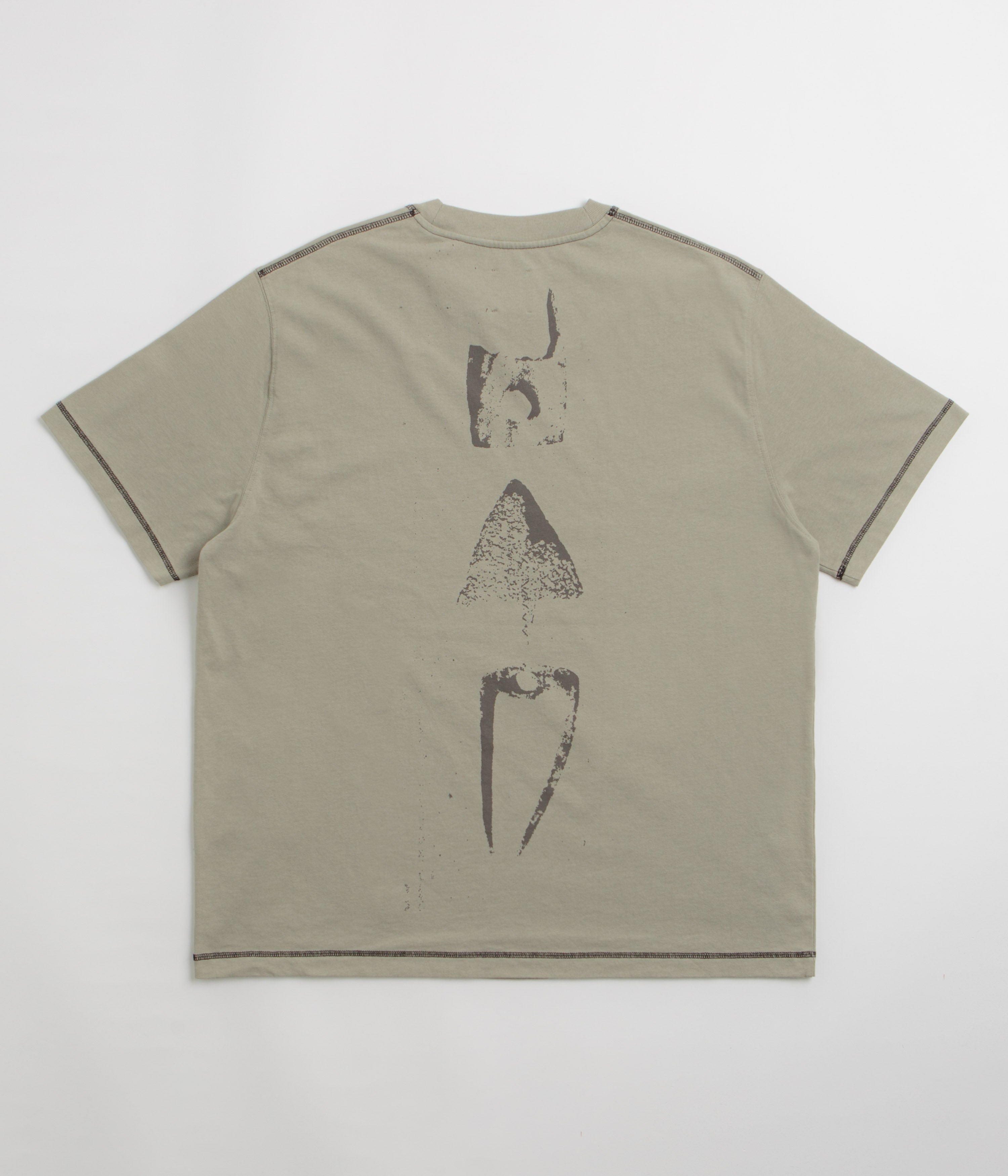 ROA Neolith Stitch T-Shirt in Pale Green