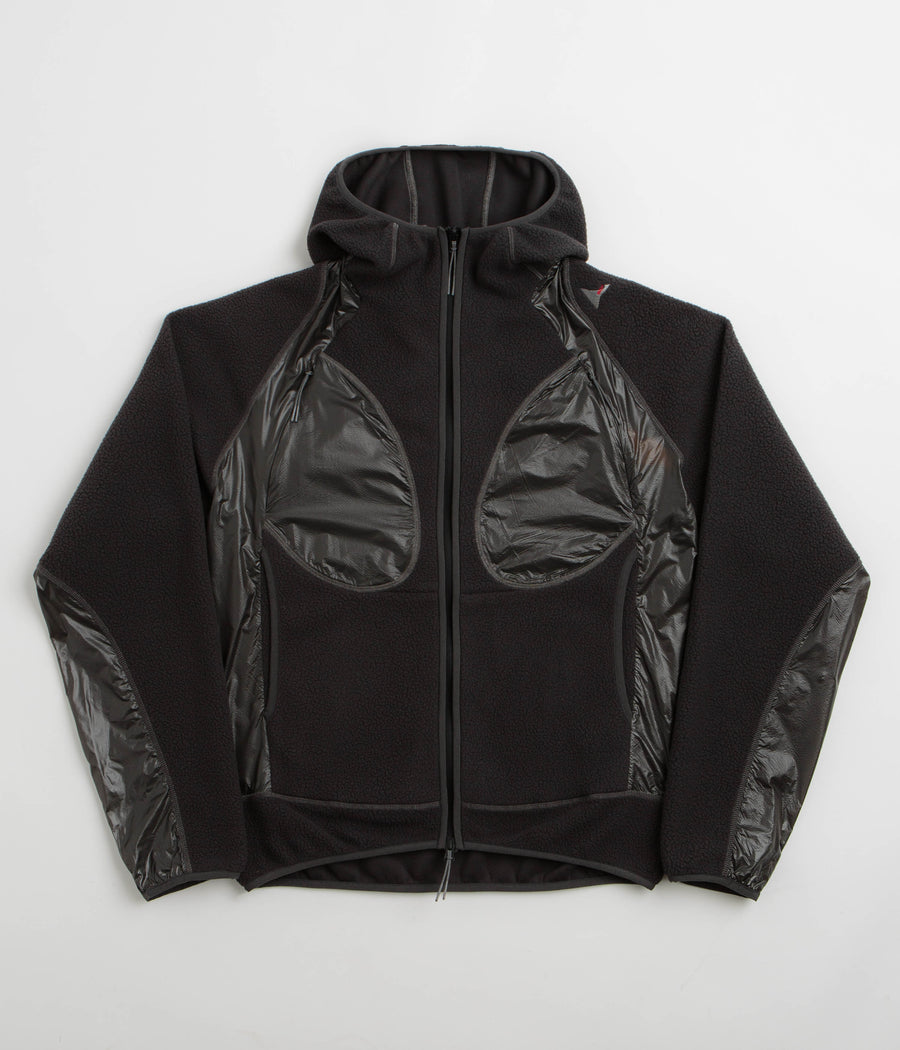 ROA Ocular Polartec Thermal Pro Zip Up Hoodie in Black