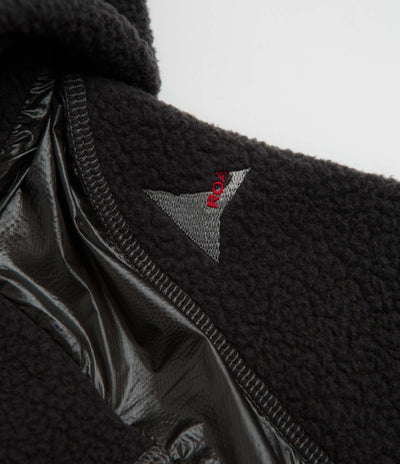 ROA Ocular Polartec Thermal Pro Zip Up Hoodie in Black