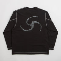 ROA Sticks Stitch Long Sleeve T-Shirt - Black thumbnail