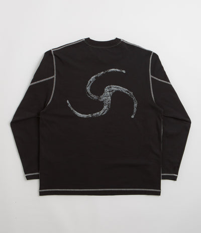 ROA Sticks Stitch Long Sleeve T-Shirt - Black