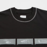 ROA Sticks Stitch Long Sleeve T-Shirt - Black thumbnail