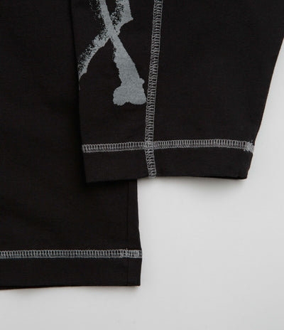 ROA Sticks Stitch Long Sleeve T-Shirt - Black