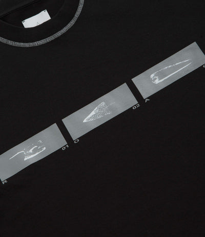 ROA Sticks Stitch Long Sleeve T-Shirt - Black