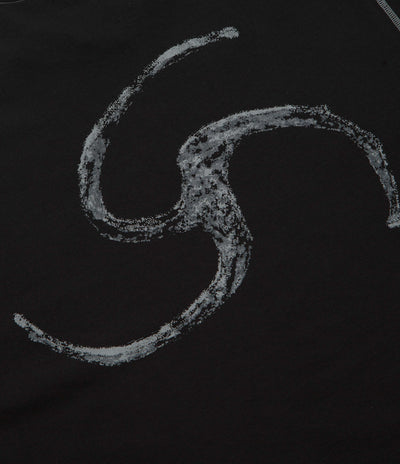 ROA Sticks Stitch Long Sleeve T-Shirt - Black