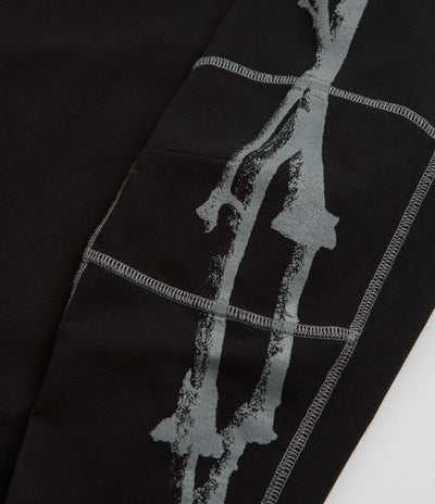 ROA Sticks Stitch Long Sleeve T-Shirt - Black