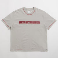 ROA Sticks Stitch T-Shirt - Light Grey thumbnail
