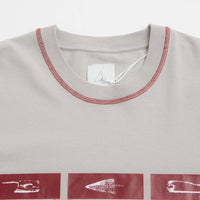 ROA Sticks Stitch T-Shirt - Light Grey thumbnail