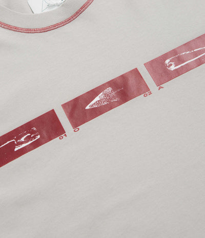 ROA Sticks Stitch T-Shirt - Light Grey