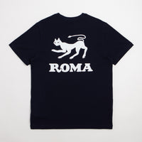 Roma Black Cat T-Shirt - Navy / White thumbnail