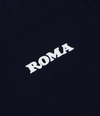 Roma Black Cat T-Shirt - Navy / White