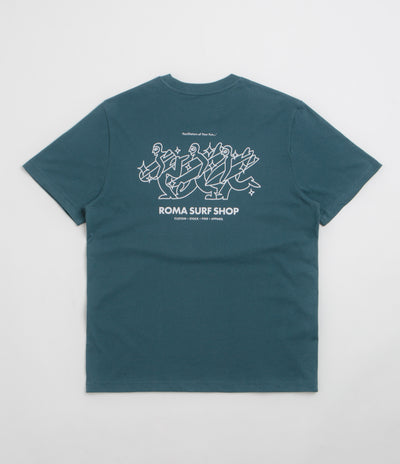 Roma Facilitator T-Shirt in Teal and White