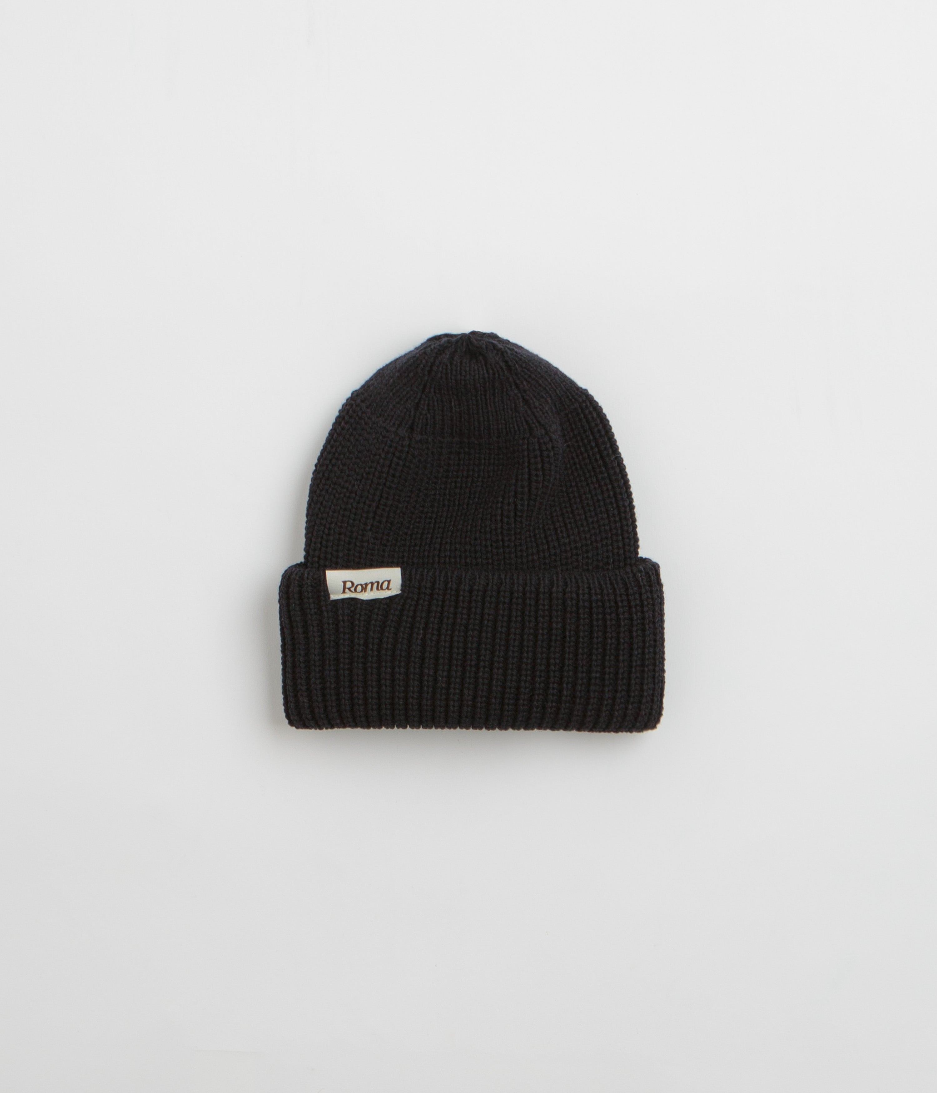 Roma Merino Knit Beanie - Black