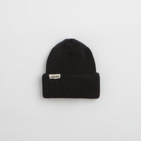 Roma Merino Knit Beanie in Black thumbnail