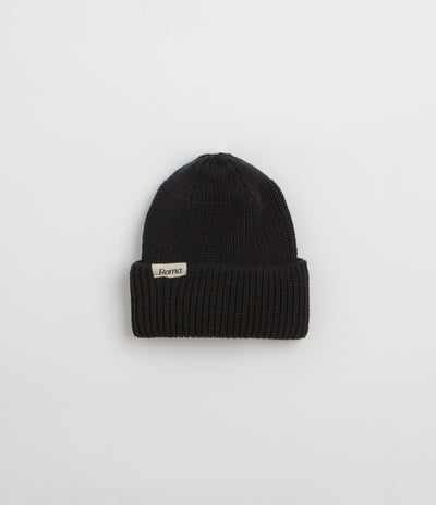 Roma Merino Knit Beanie in Black
