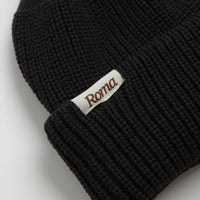 Roma Merino Knit Beanie in Black thumbnail