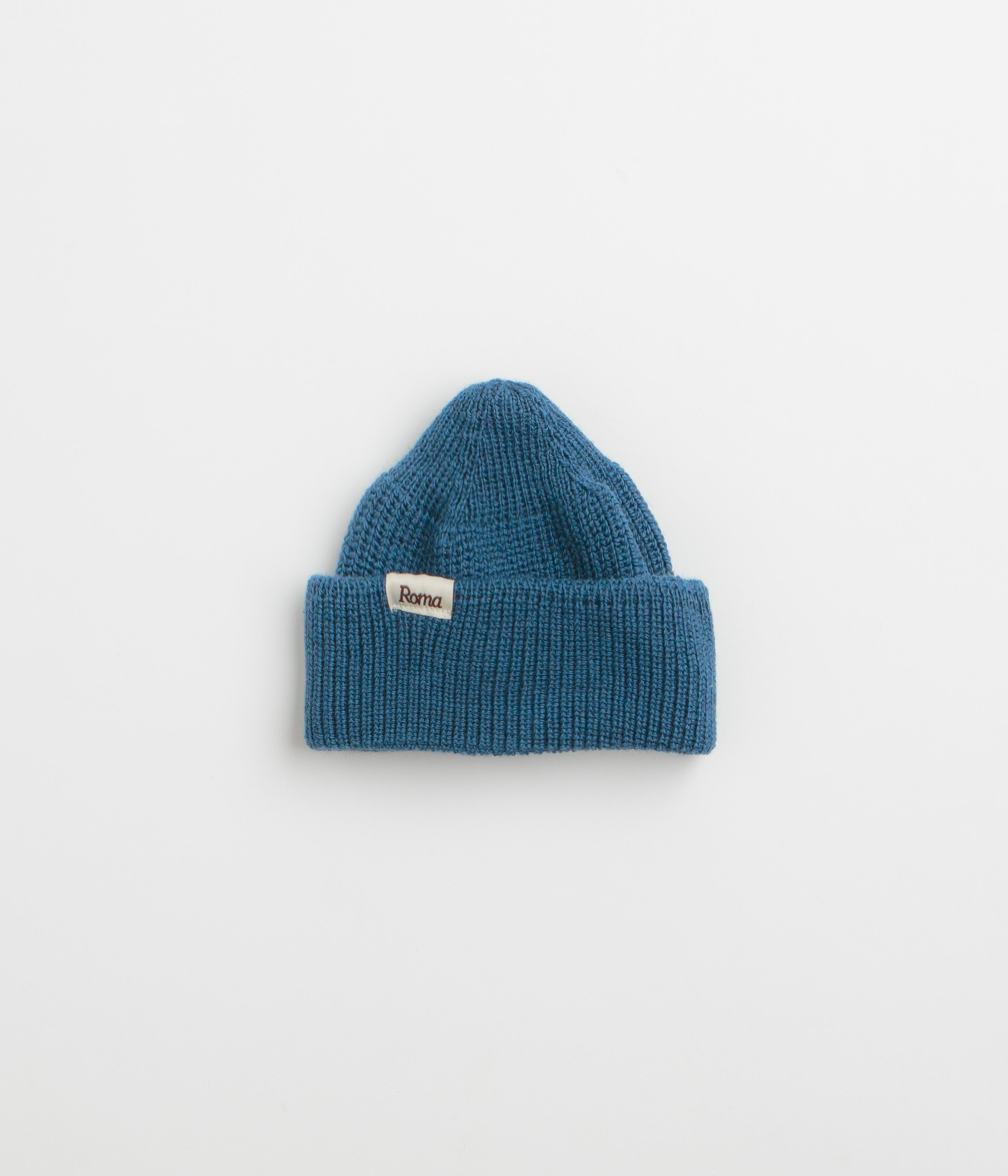 Roma Merino Knit Beanie in Indigo