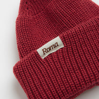 Roma Merino Knit Beanie in Red thumbnail