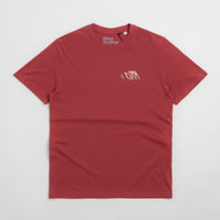 Roma Screaming Logo T-Shirt in Red and Cream thumbnail