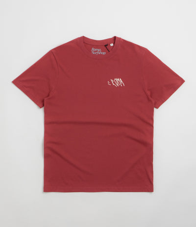 Roma Screaming Logo T-Shirt in Red and Cream