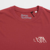 Roma Screaming Logo T-Shirt in Red and Cream thumbnail