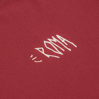 Roma Screaming Logo T-Shirt in Red and Cream thumbnail