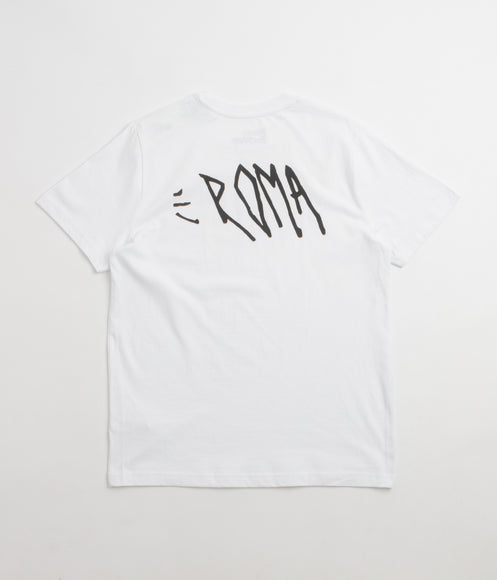 Roma Screaming Logo T-Shirt - White / Black