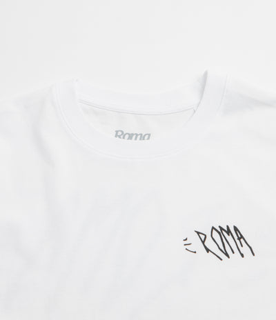Roma Screaming Logo T-Shirt - White / Black