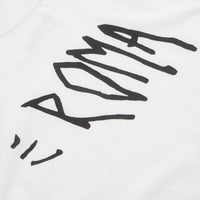 Roma Screaming Logo T-Shirt - White / Black thumbnail