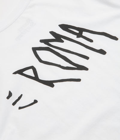 Roma Screaming Logo T-Shirt - White / Black