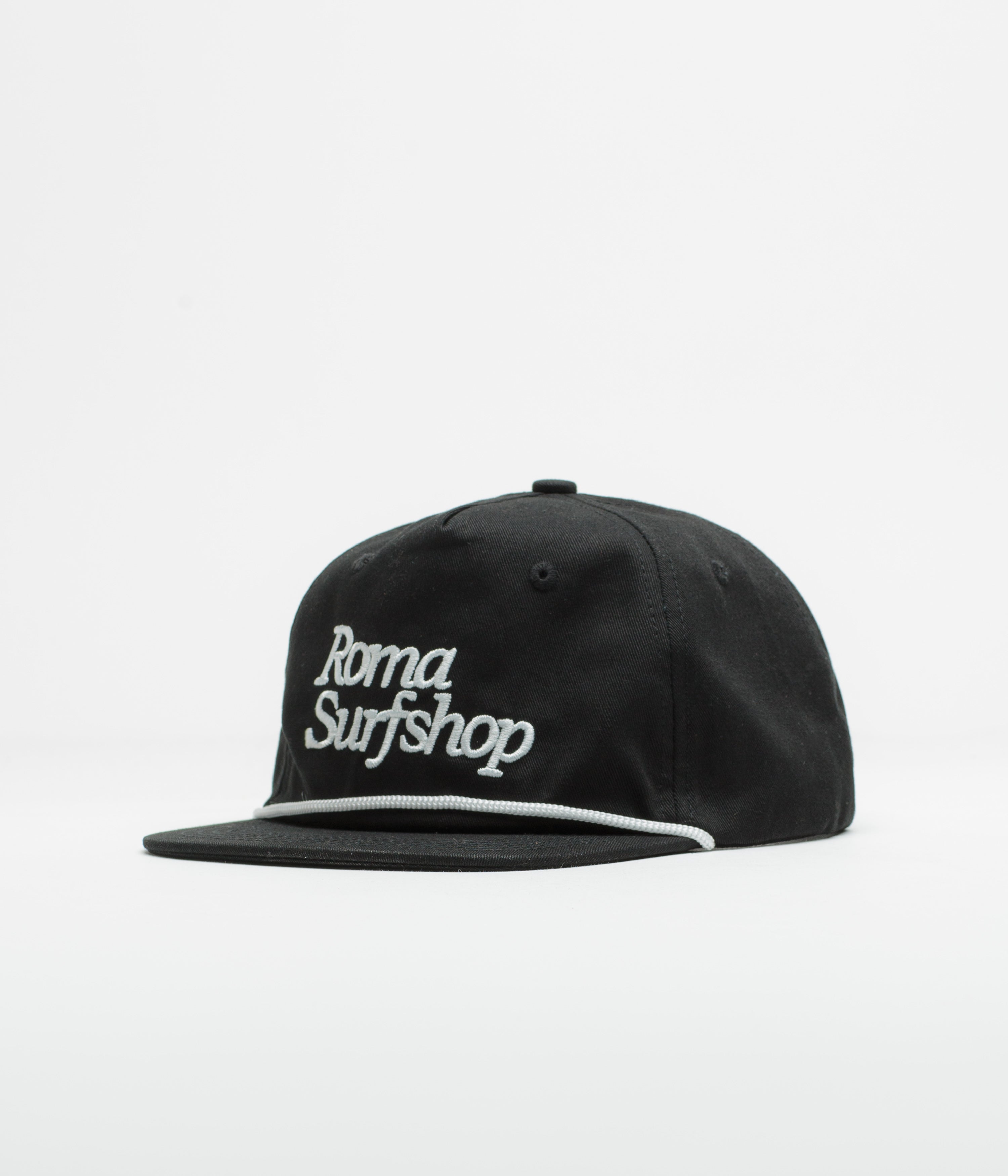 Roma Shop Cap in Black and White